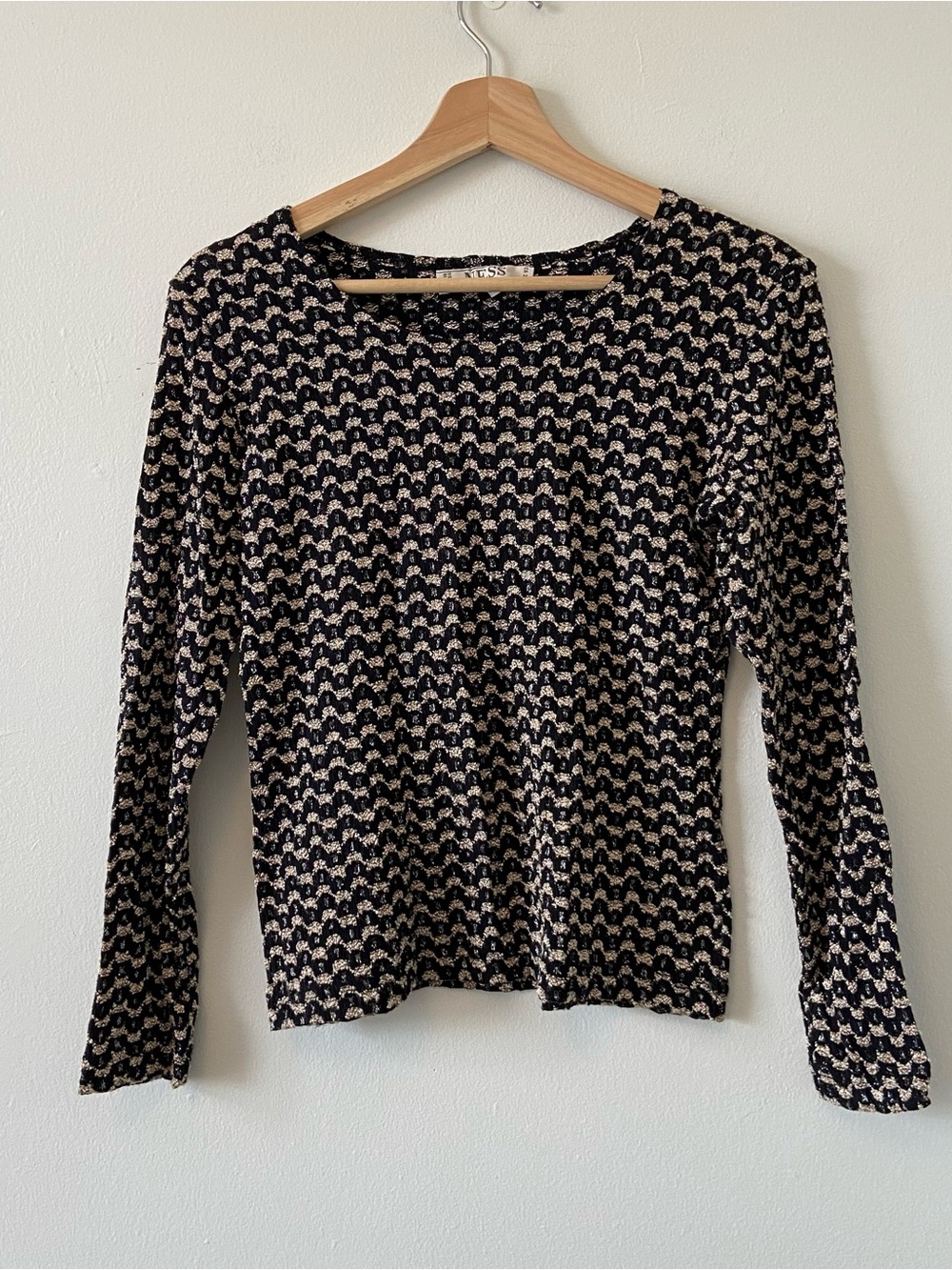 Vintage 90s Ness Metallic Top